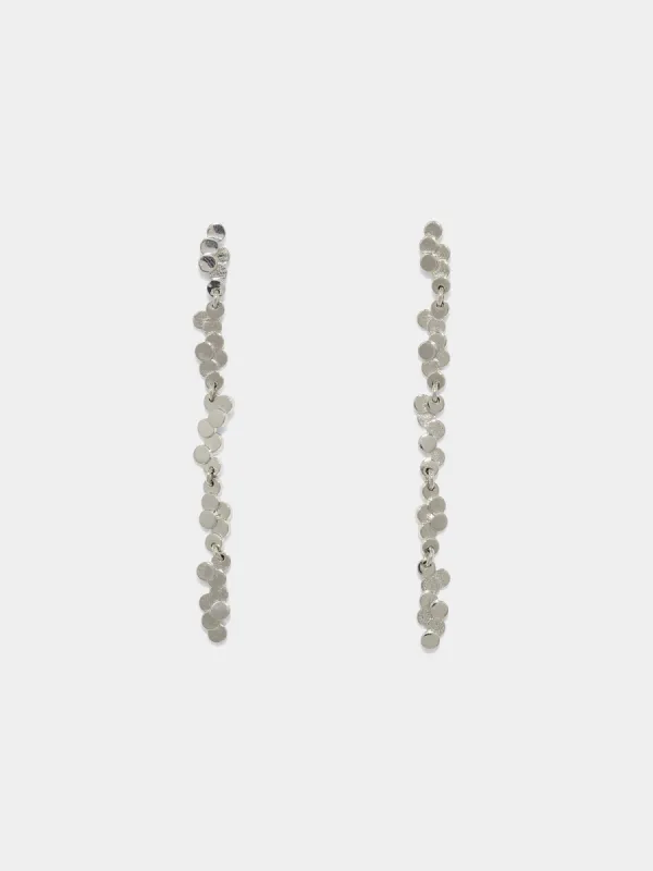 Neva Palladium-Plated Drop Earrings made by Aeyde