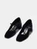 Aline Velvet Mary-Jane Pumps sold by Aeyde