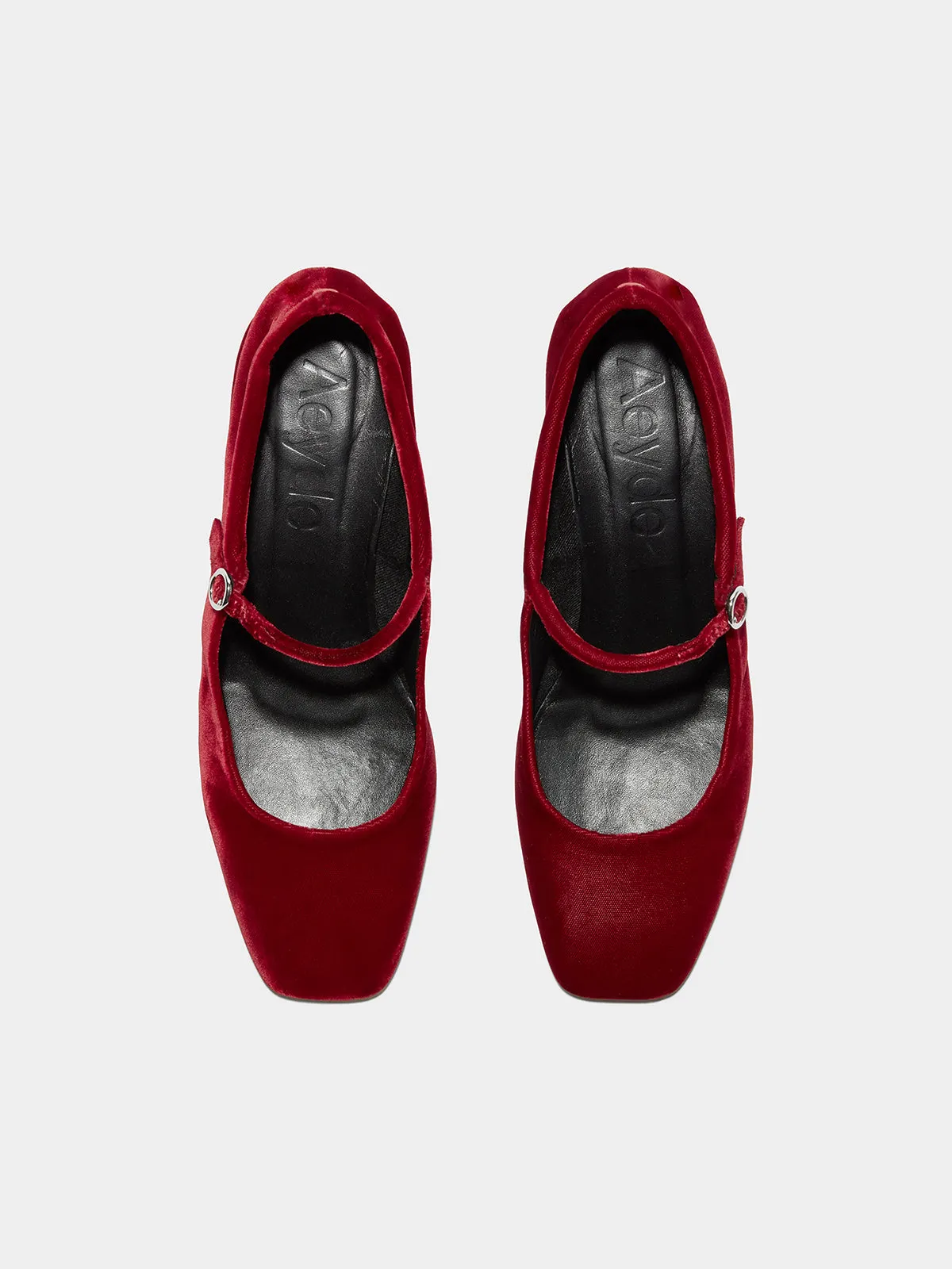 Aline Velvet Mary-Jane Pumps sold by Aeyde product image thumbnail 5