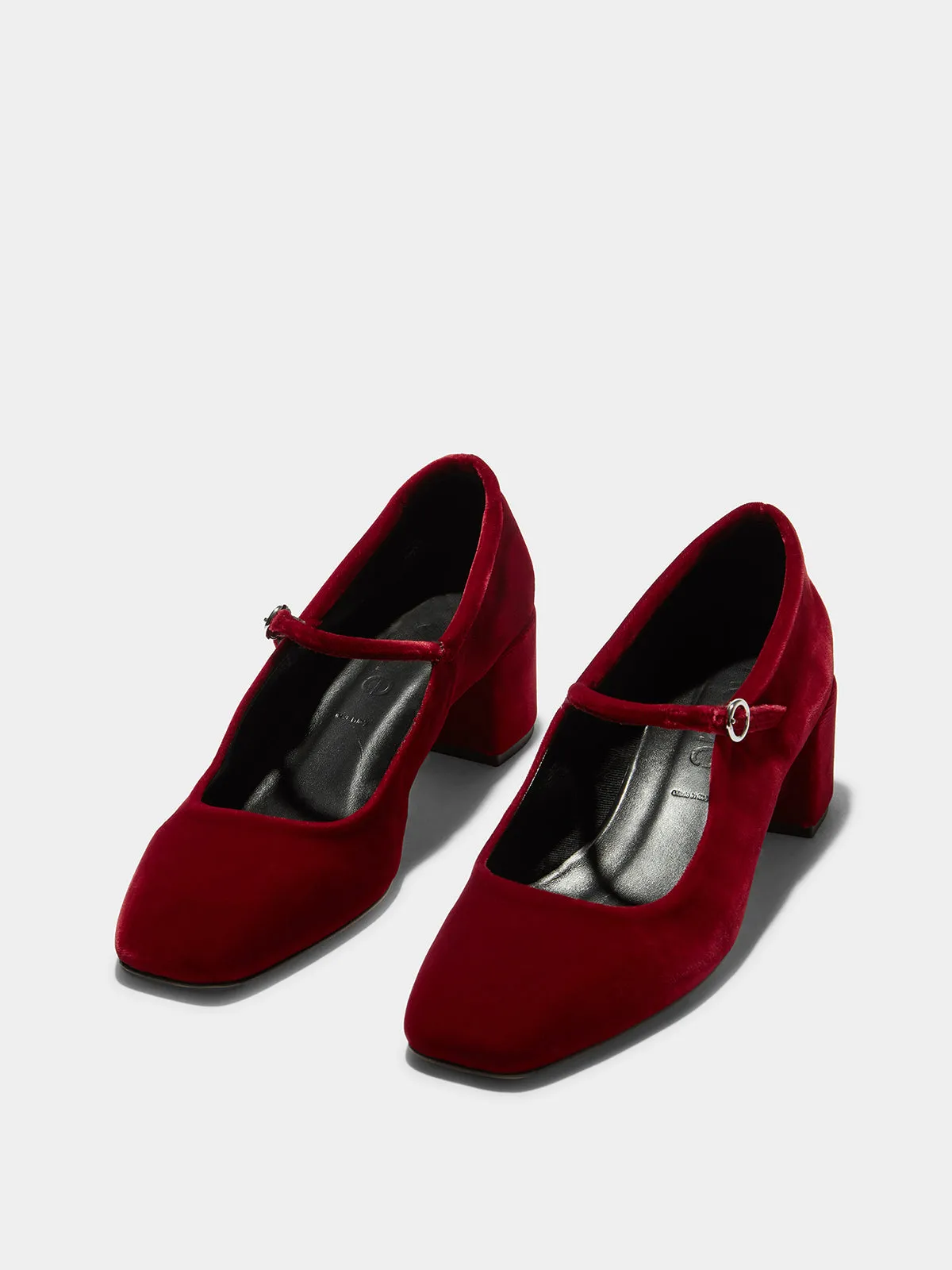 Aline Velvet Mary-Jane Pumps sold by Aeyde product image thumbnail 2