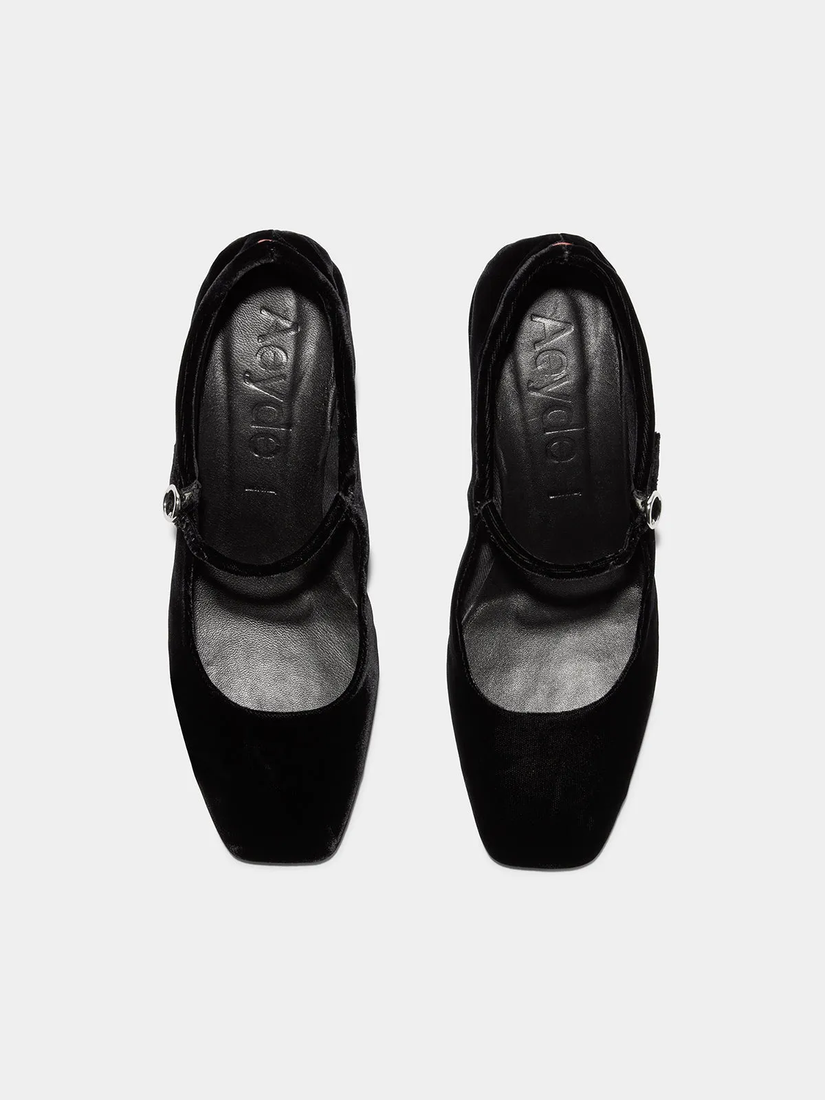 Aline Velvet Mary-Jane Pumps sold by Aeyde product image thumbnail 5