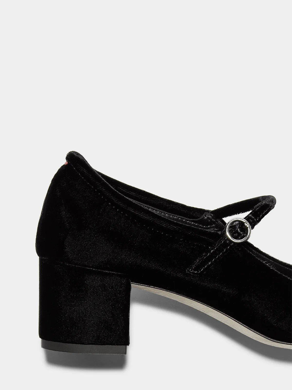 Aline Velvet Mary-Jane Pumps sold by Aeyde product image thumbnail 4