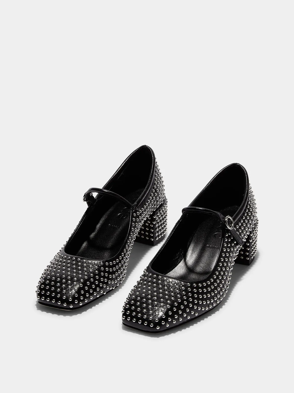 Aline Mini Studs Leather Mary-Jane Pumps sold by Aeyde product image thumbnail 2