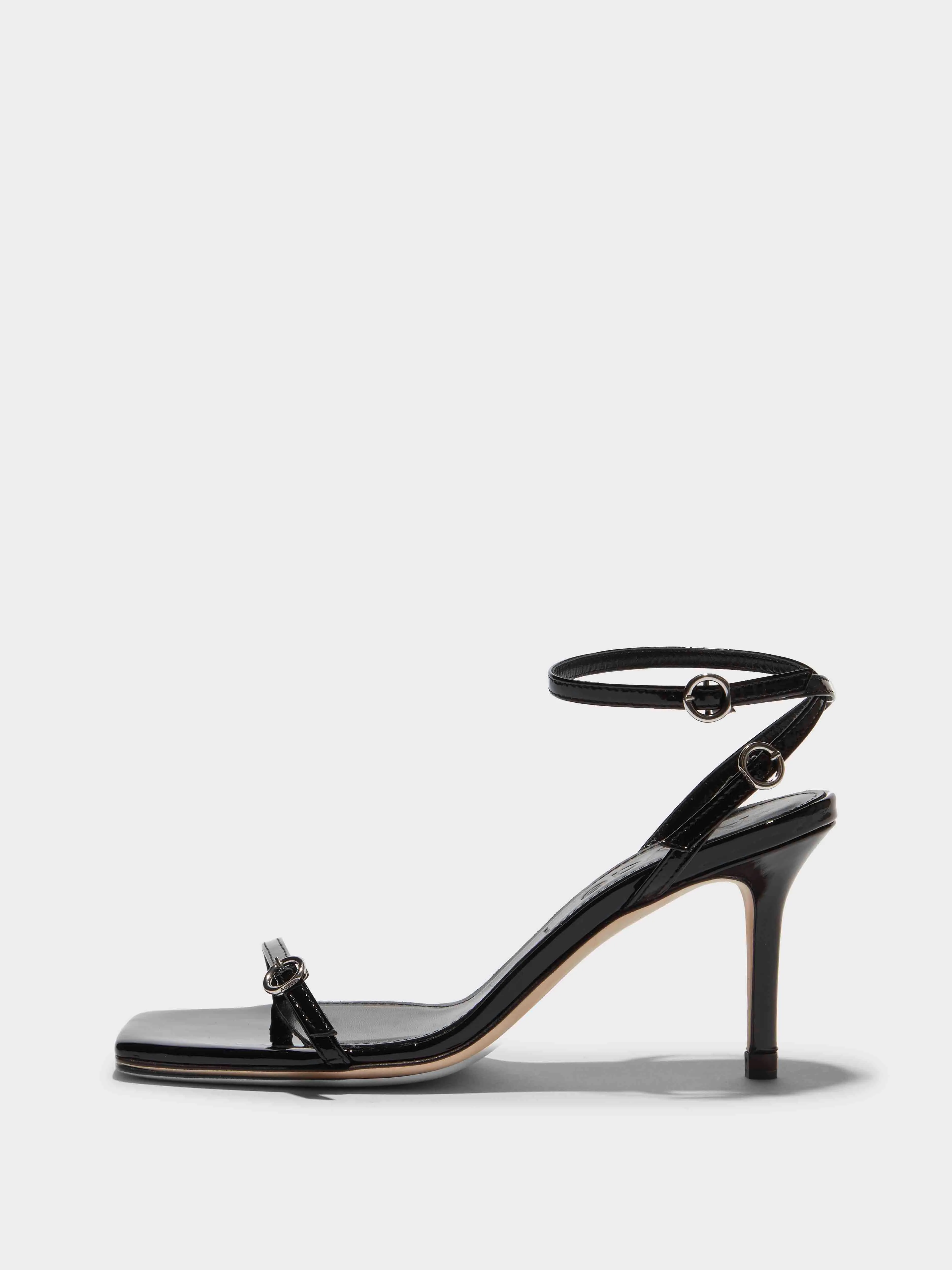 Hallie Leather Stiletto Sandals sold by Aeyde