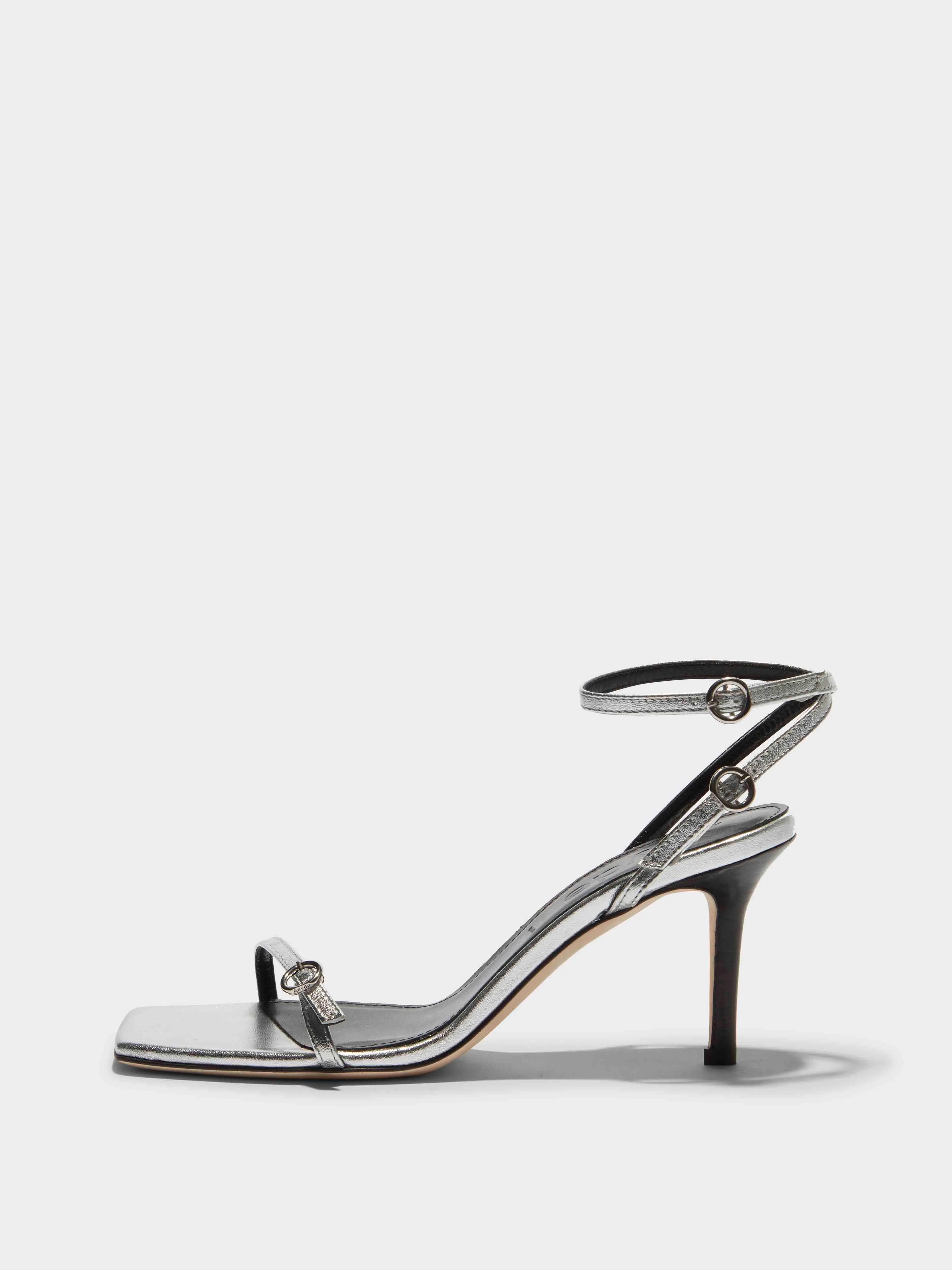 Hallie Leather Stiletto Sandals sold by Aeyde