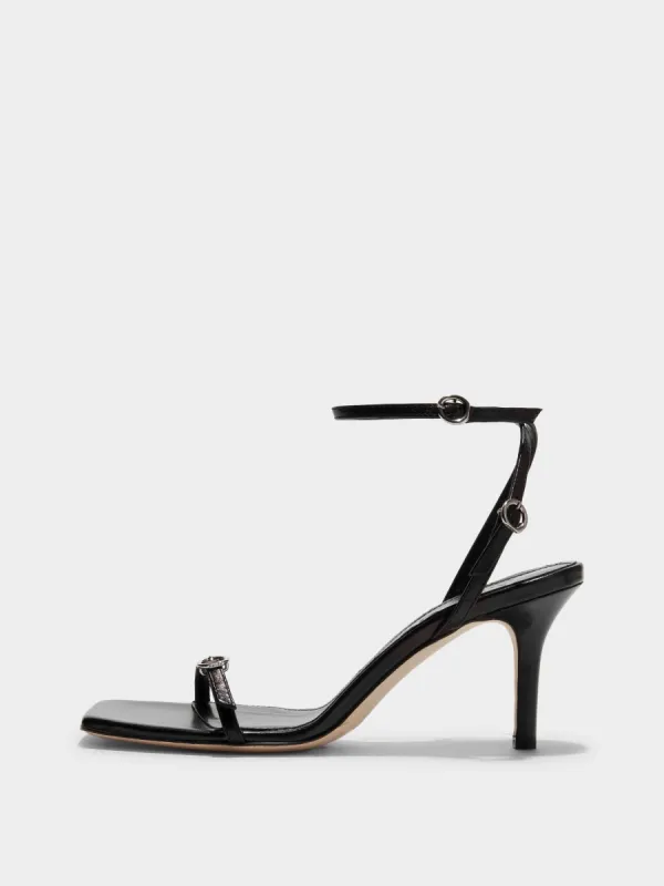 Hallie Leather Stiletto Sandals sold by Aeyde