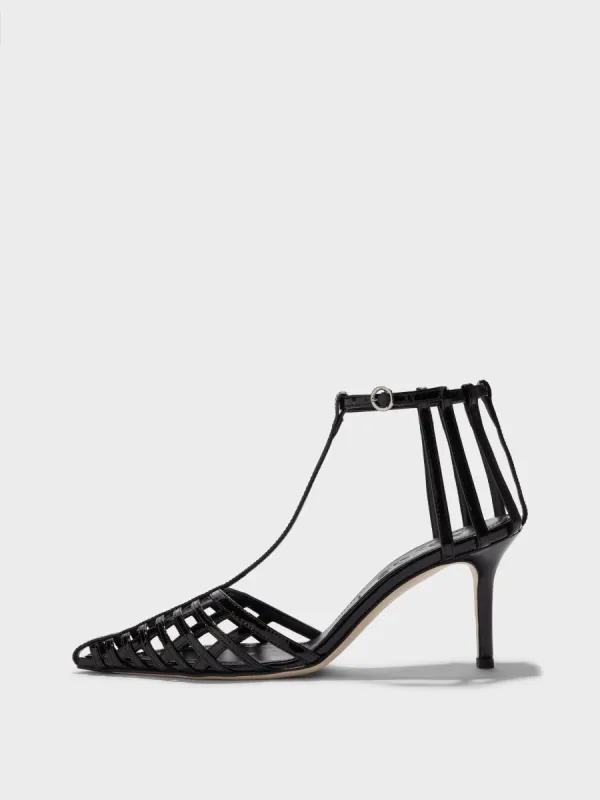 Halyna Leather Stiletto Pumps sold by Aeyde