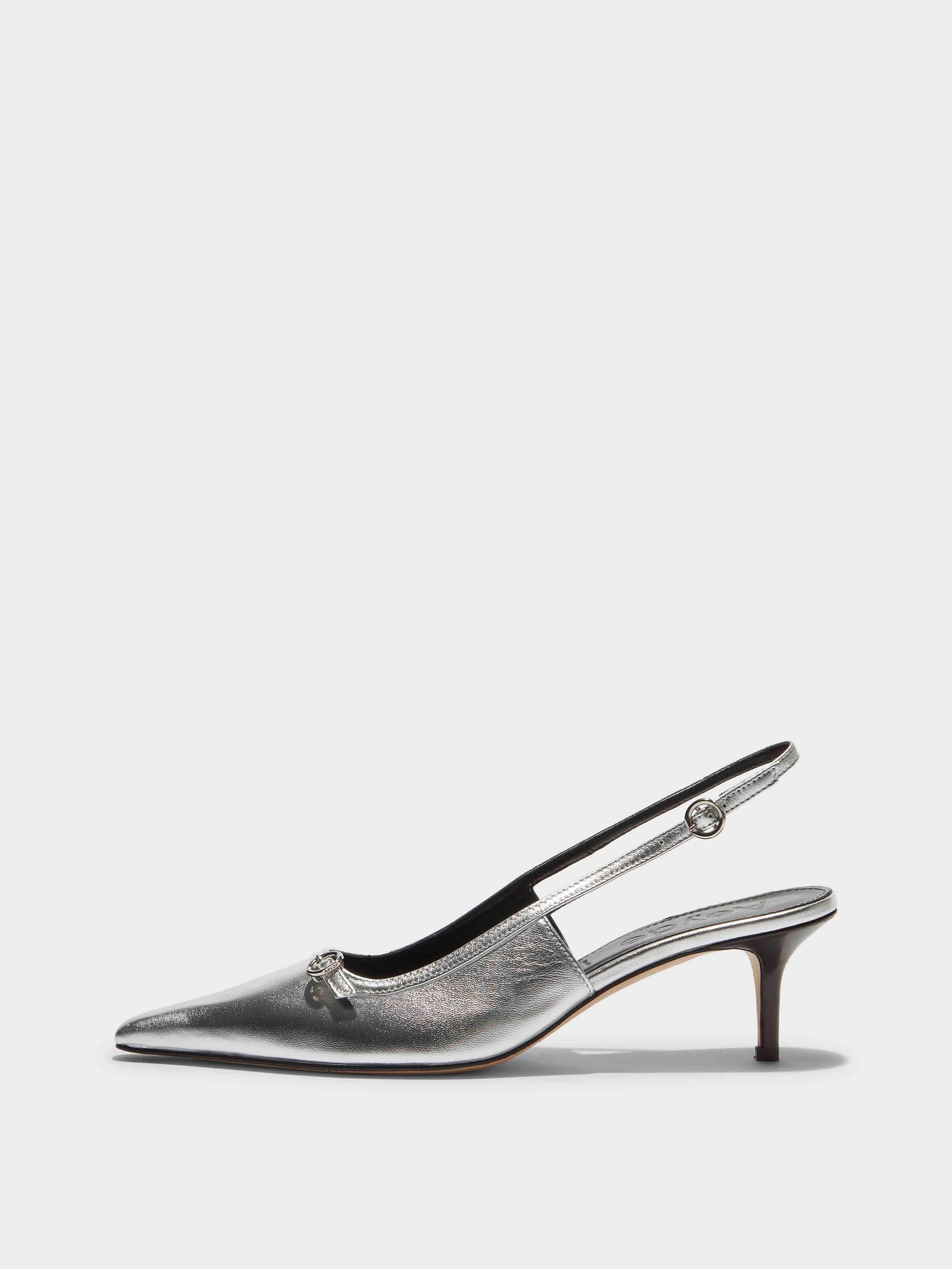 Saba Leather Slingback Pumps sold by Aeyde