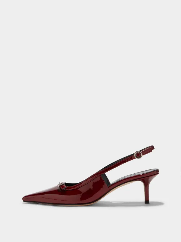 Saba Leather Slingback Pumps sold by Aeyde