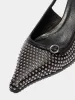 Saba Mini Stud Leather Slingback Pumps sold by Aeyde