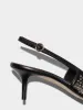 Saba Mini Stud Leather Slingback Pumps sold by Aeyde