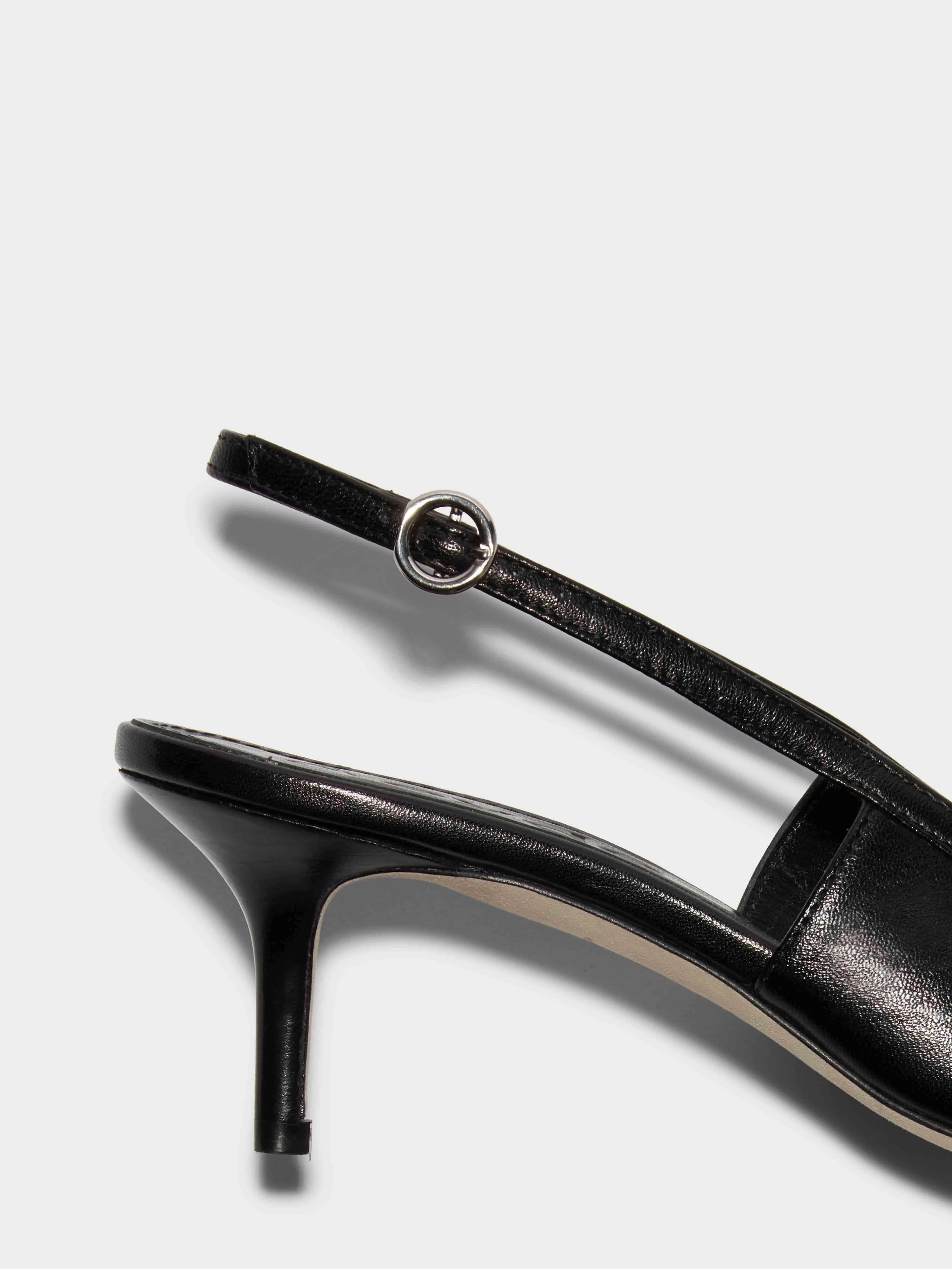 Saba Leather Slingback Pumps sold by Aeyde product image thumbnail 4