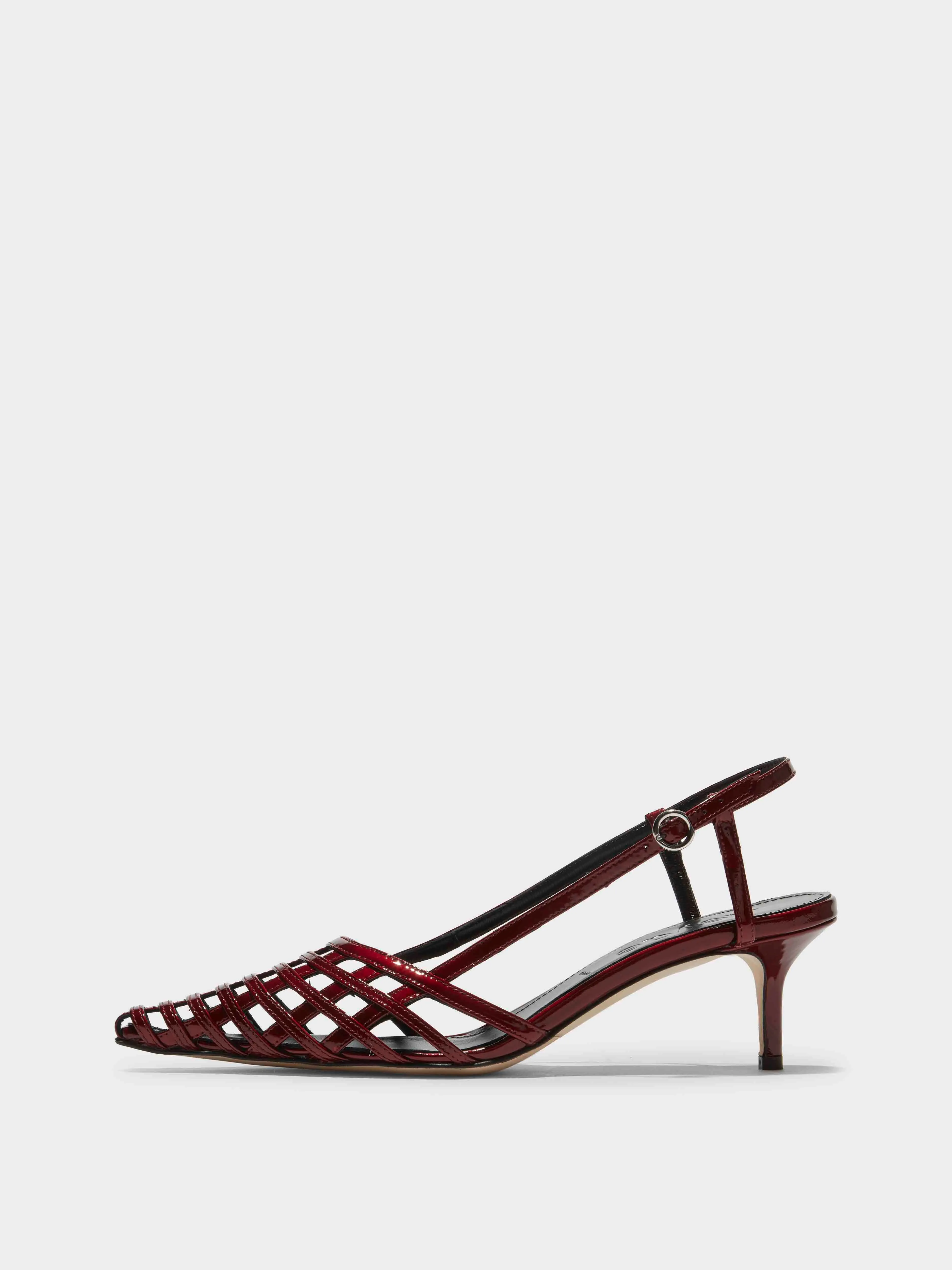 Helit Leather Slingback Pumps sold by Aeyde