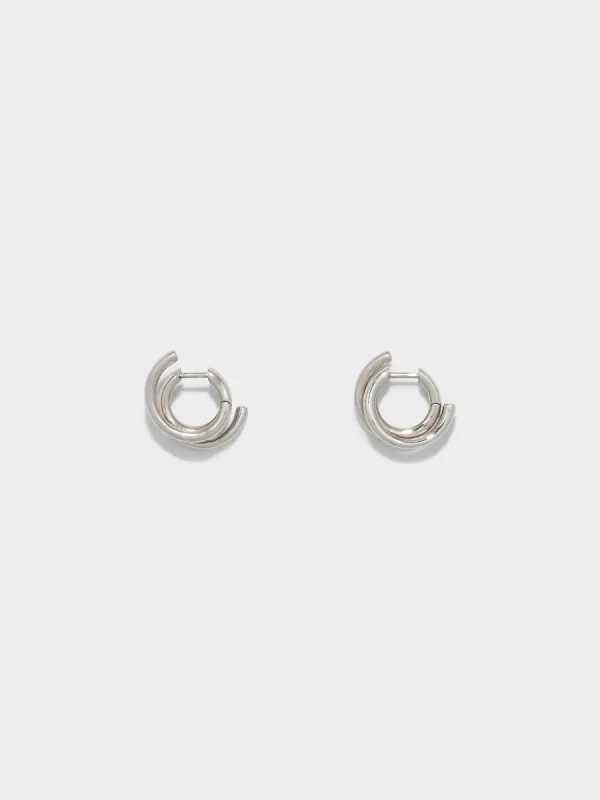 Dean Palladium-Plated Hoop Earrings sold by Aeyde