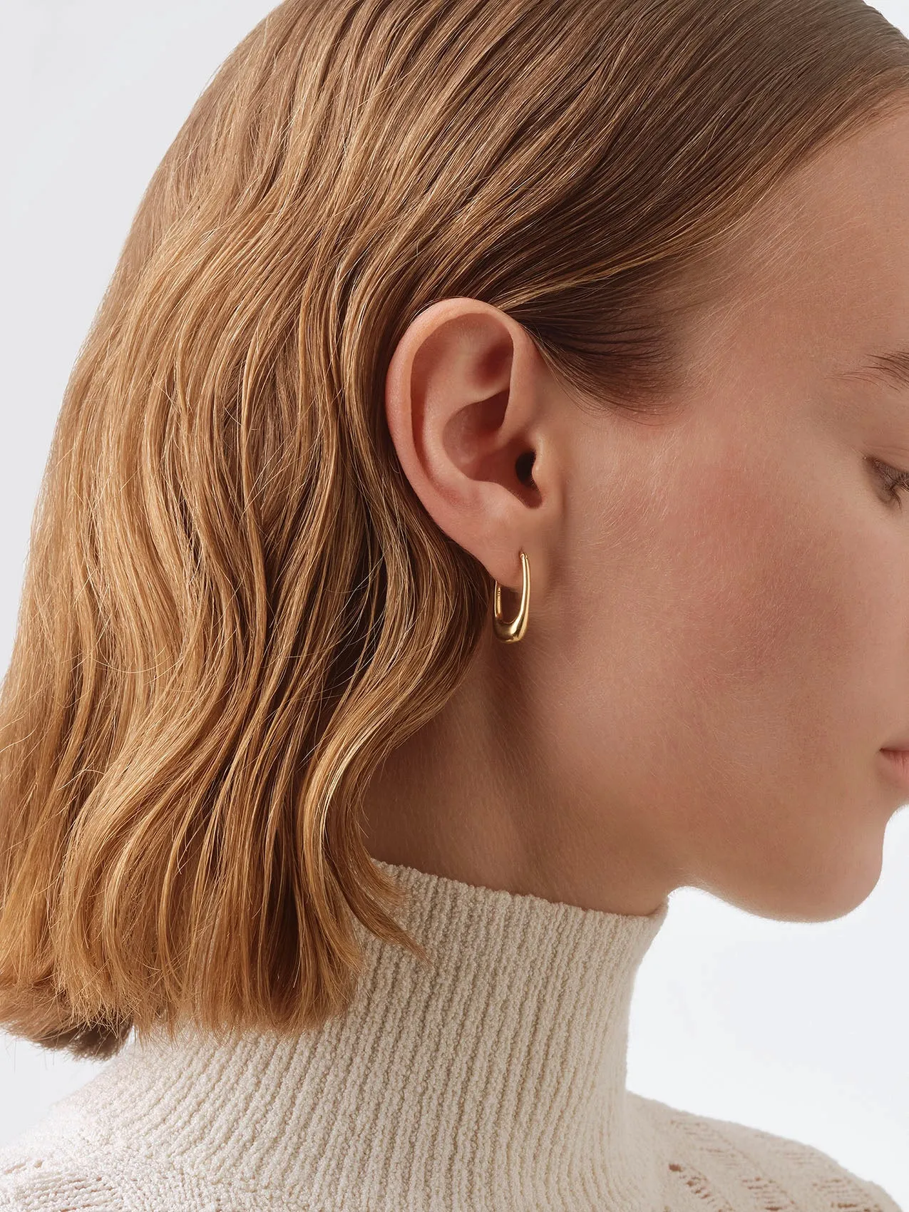 Elton 18kt Gold-Plated Hoop Earrings sold by Aeyde product image thumbnail 4