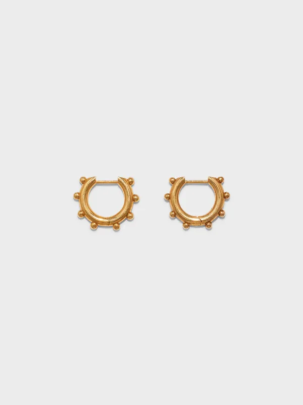 Ozzy 18kt Gold-Plated Hoop Earrings made by Aeyde