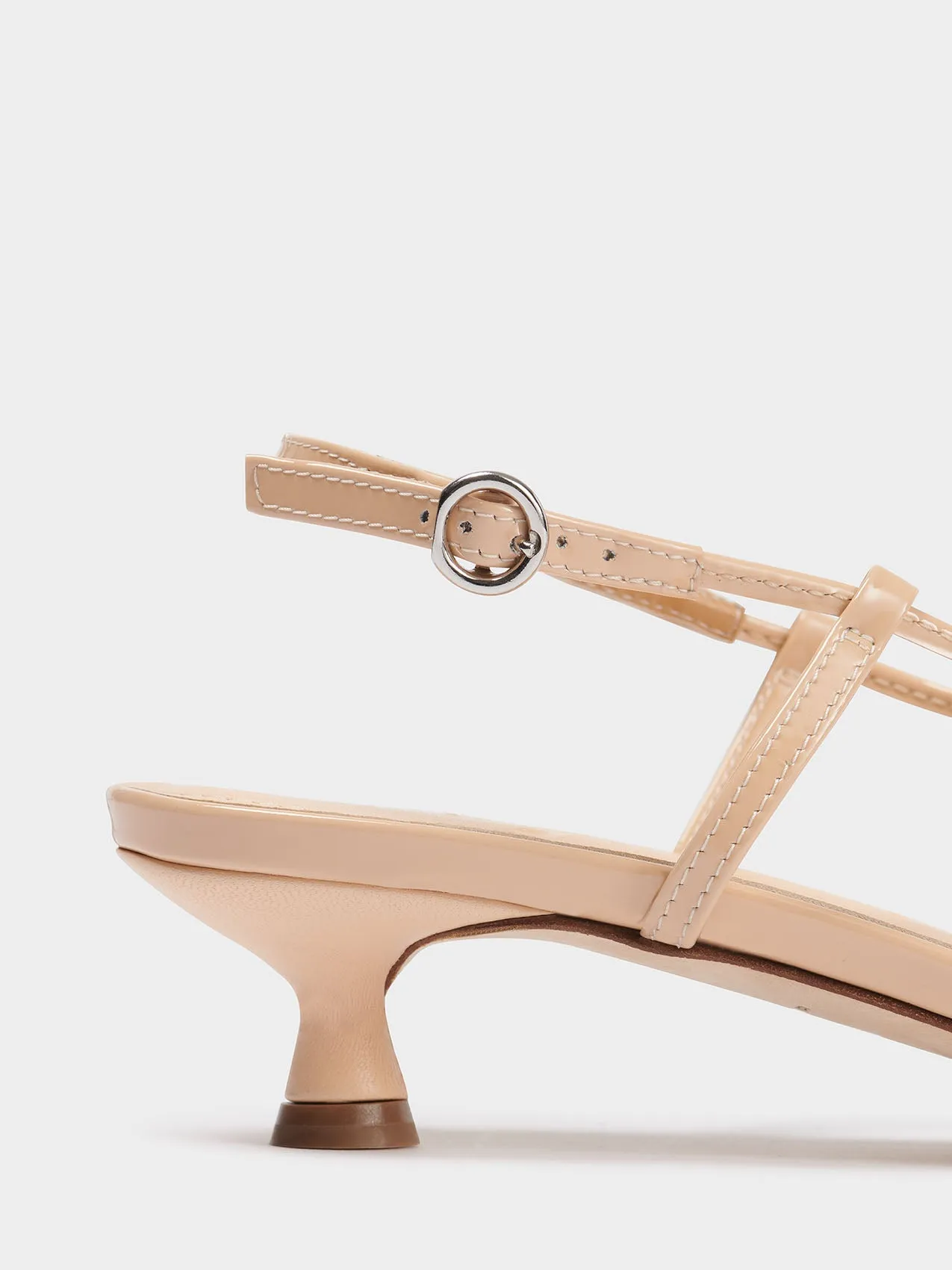 Rhonda Leather Kitten-Heel Sandals sold by Aeyde product image thumbnail 3