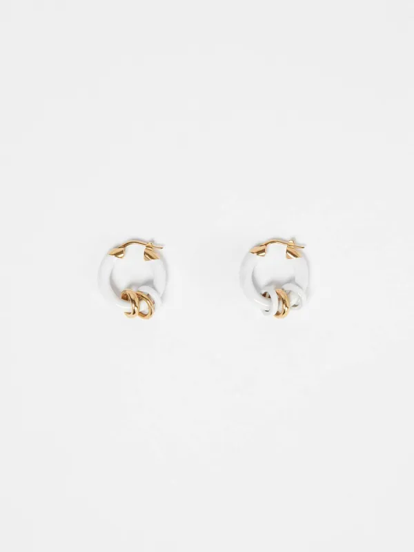 Lenny White/Gold Enamel/Plated Brass made by Aeyde