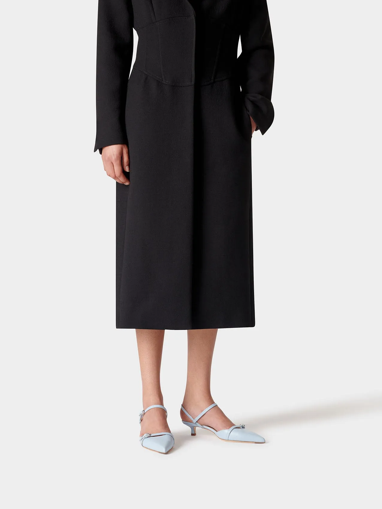 Melia Leather Kitten-Heel Pumps sold by Aeyde product image thumbnail 5