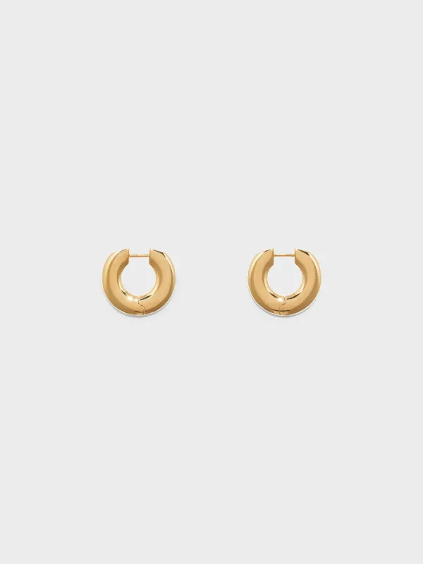 Ada Medium 18kt Gold-Plated Hoop Earrings sold by Aeyde
