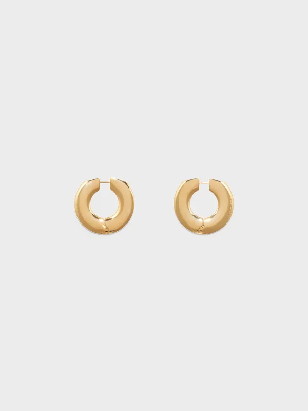 Ada Large 18kt Gold-Plated Hoop Earrings sold by Aeyde