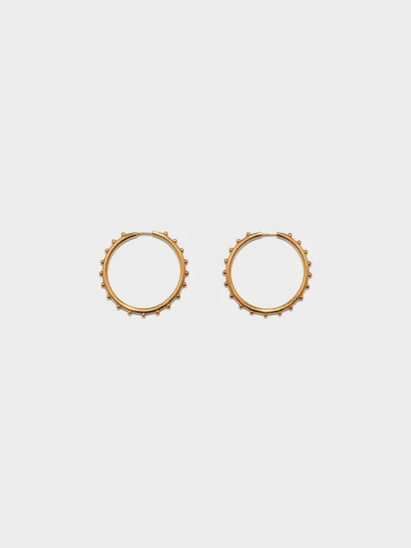 Otis 18kt Gold-Plated Hoop Earrings sold by Aeyde