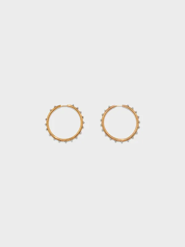 Otis 18kt Gold and Palladium-Plated Hoop Earrings sold by Aeyde