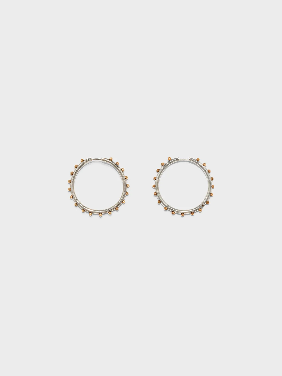Otis Palladium and 18kt Gold-Plated Hoop Earrings sold by Aeyde product image thumbnail 2