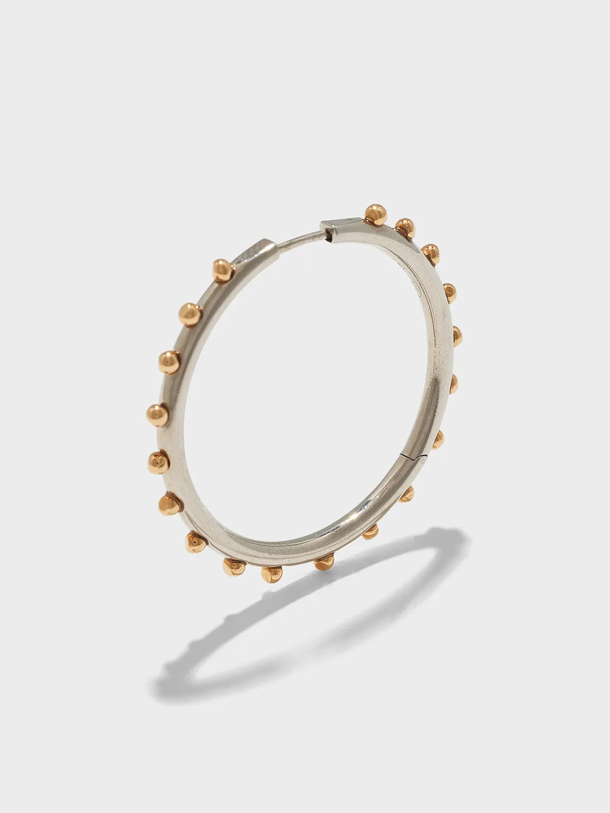 Otis Palladium and 18kt Gold-Plated Hoop Earrings sold by Aeyde product image thumbnail 3