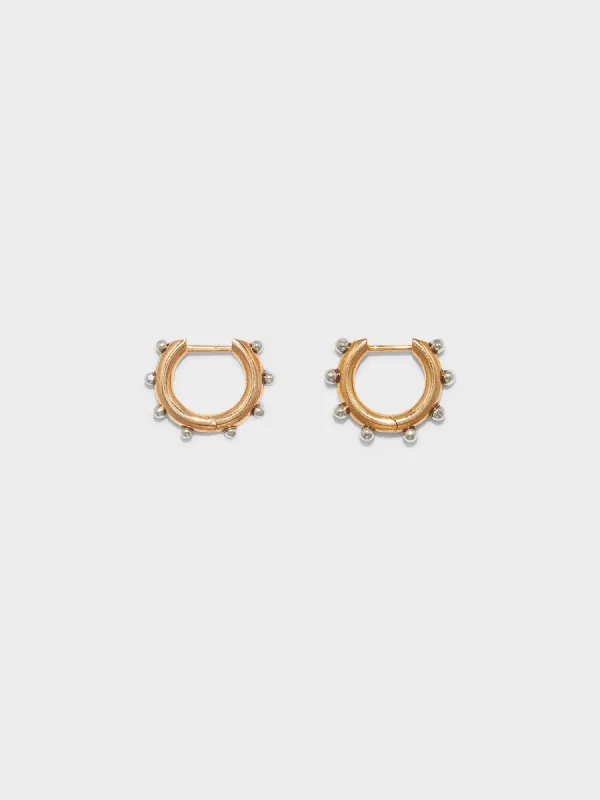 Ozzy 18kt Gold and Palladium-Plated Hoop Earrings made by Aeyde