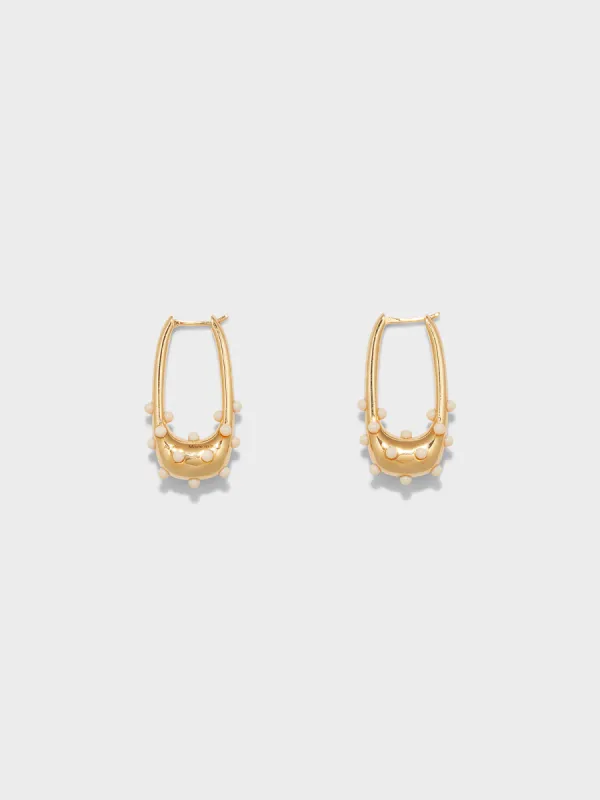Elias 18kt Gold-Plated Hoop Earrings sold by Aeyde
