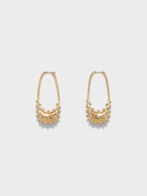 Ellen 18kt Gold and Palladium-Plated Hoop Earrings sold by Aeyde