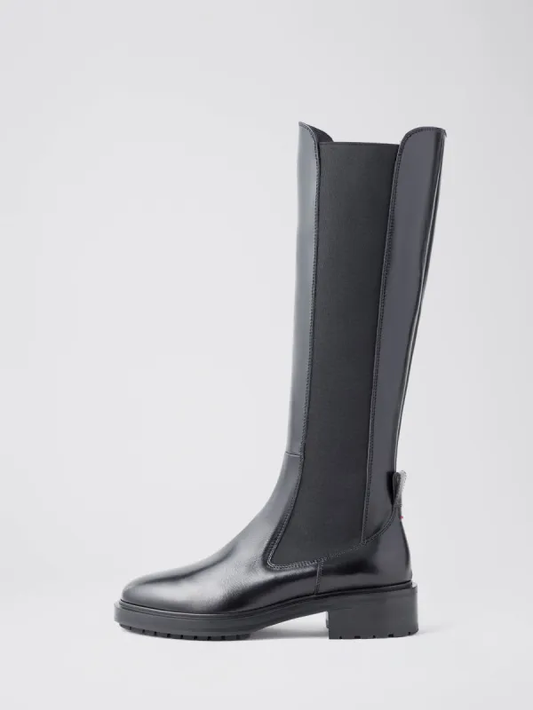Blanca Leather Knee-High Chelsea Boots sold by Aeyde