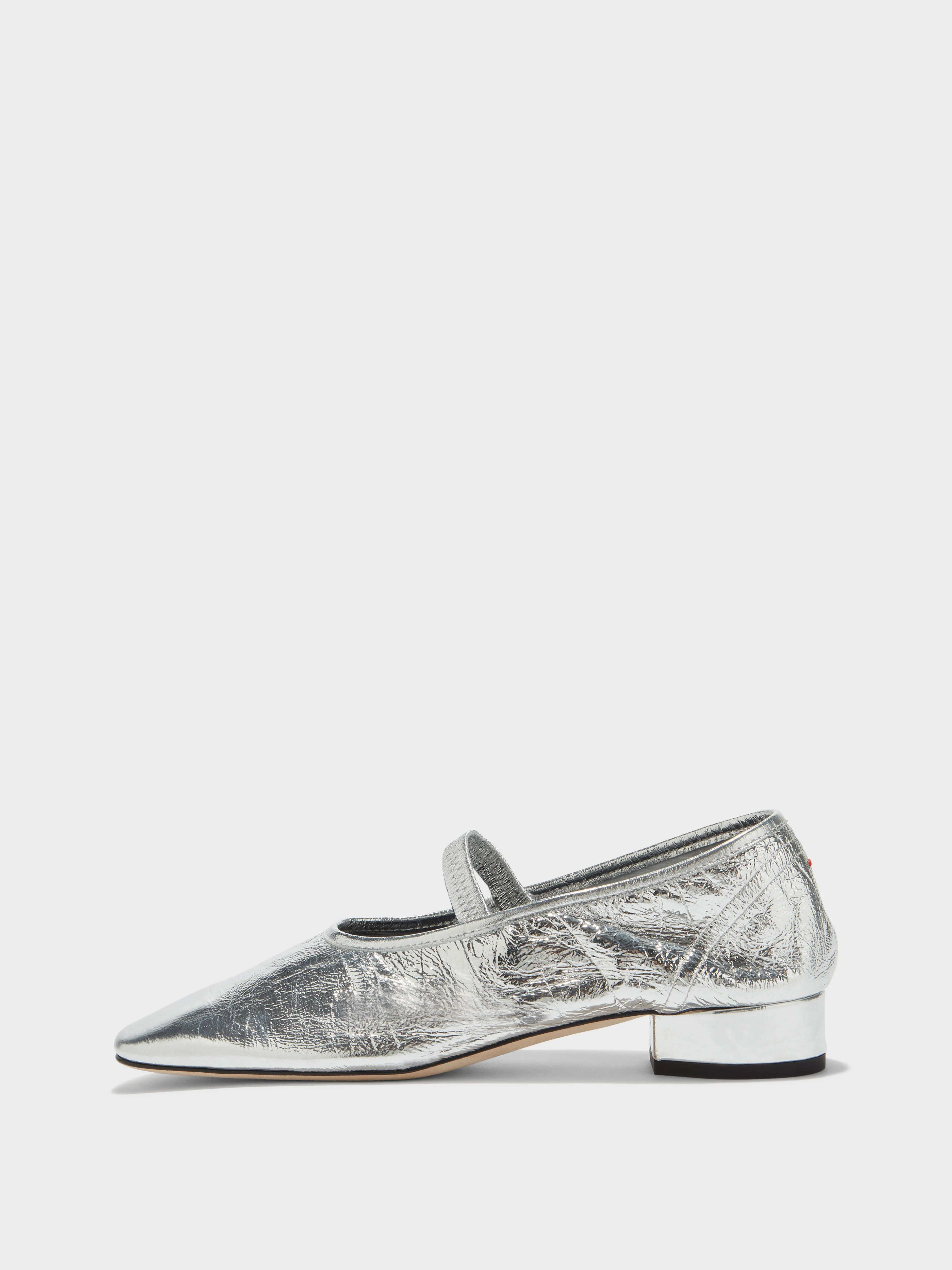 Pippa Laminated Leather Ballet Flats sold by Aeyde