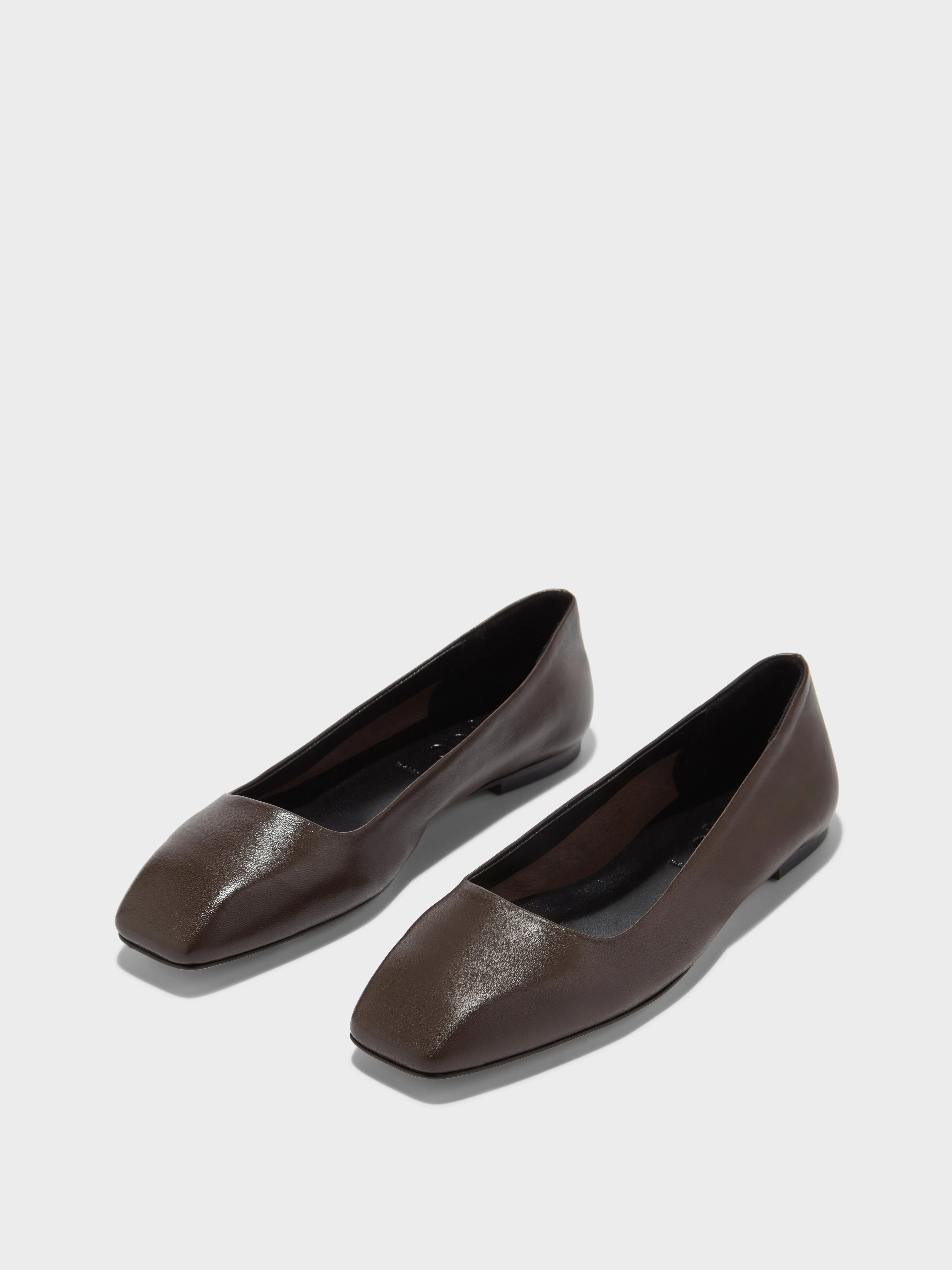 Ida Leather Square-Toe Flats sold by Aeyde product image thumbnail 2