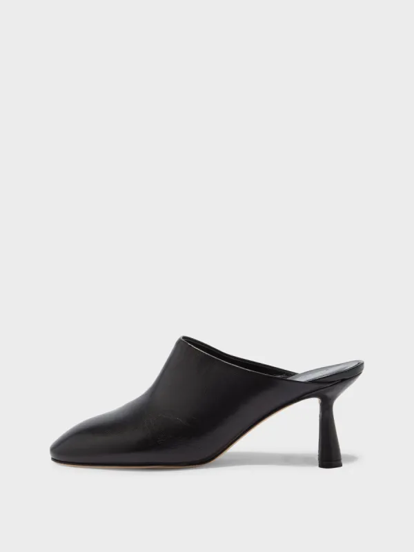 Mila Leather Mule Pumps sold by Aeyde