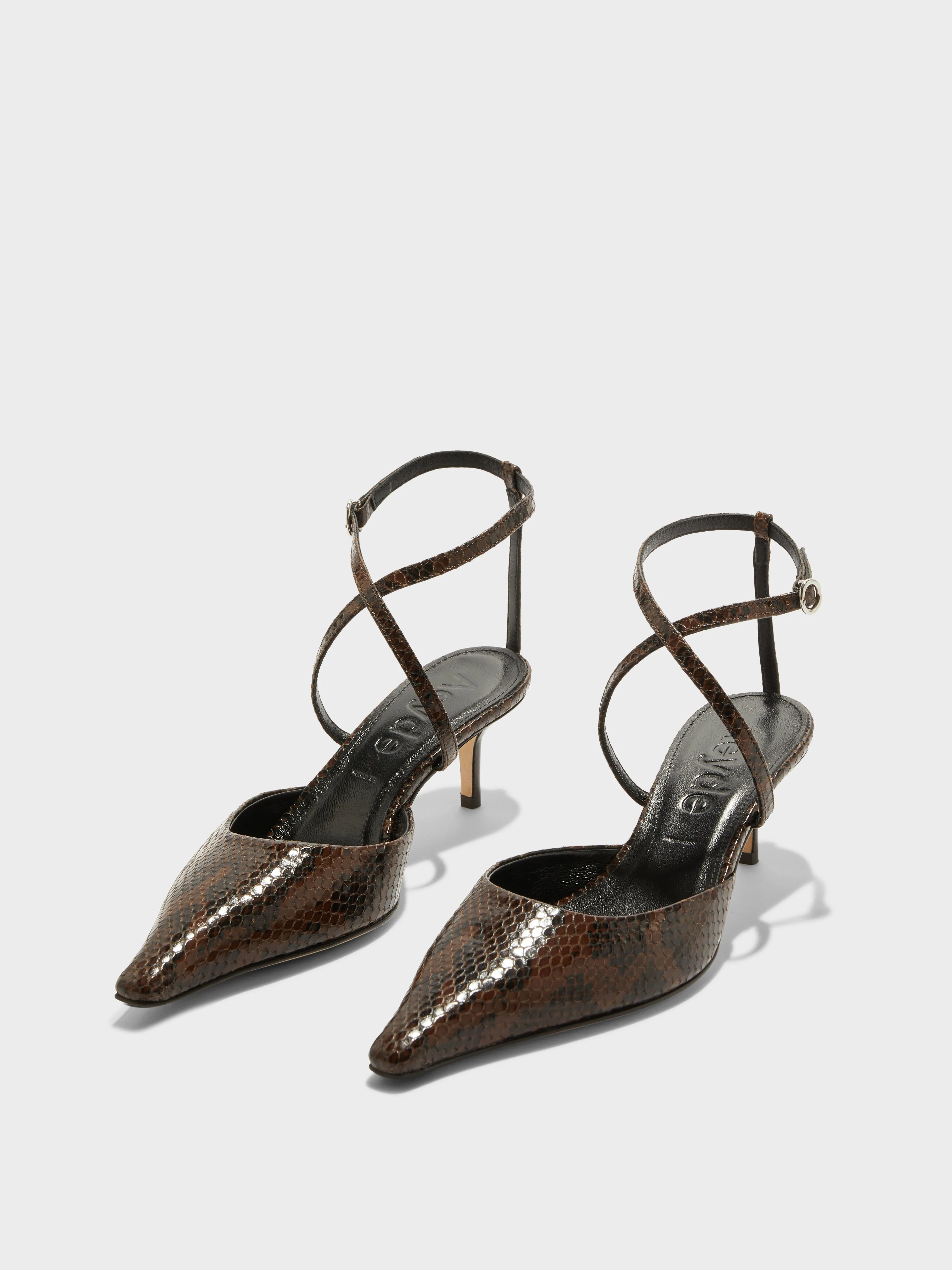 Salome Leather Stiletto Pumps sold by Aeyde product image thumbnail 2