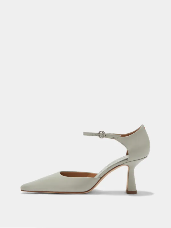 Salvi Leather Ankle Strap Pumps sold by Aeyde