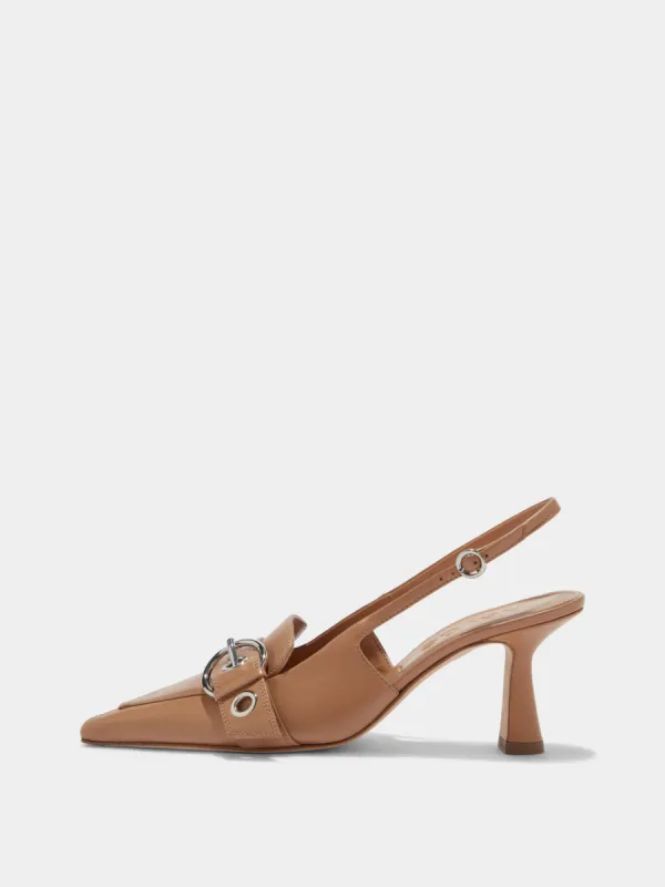 Tara Leather Slingback Pumps sold by Aeyde