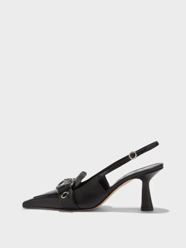Tara Leather Slingback Pumps sold by Aeyde