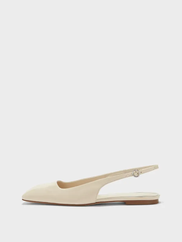Geraldine Leather Slingback Flats sold by Aeyde