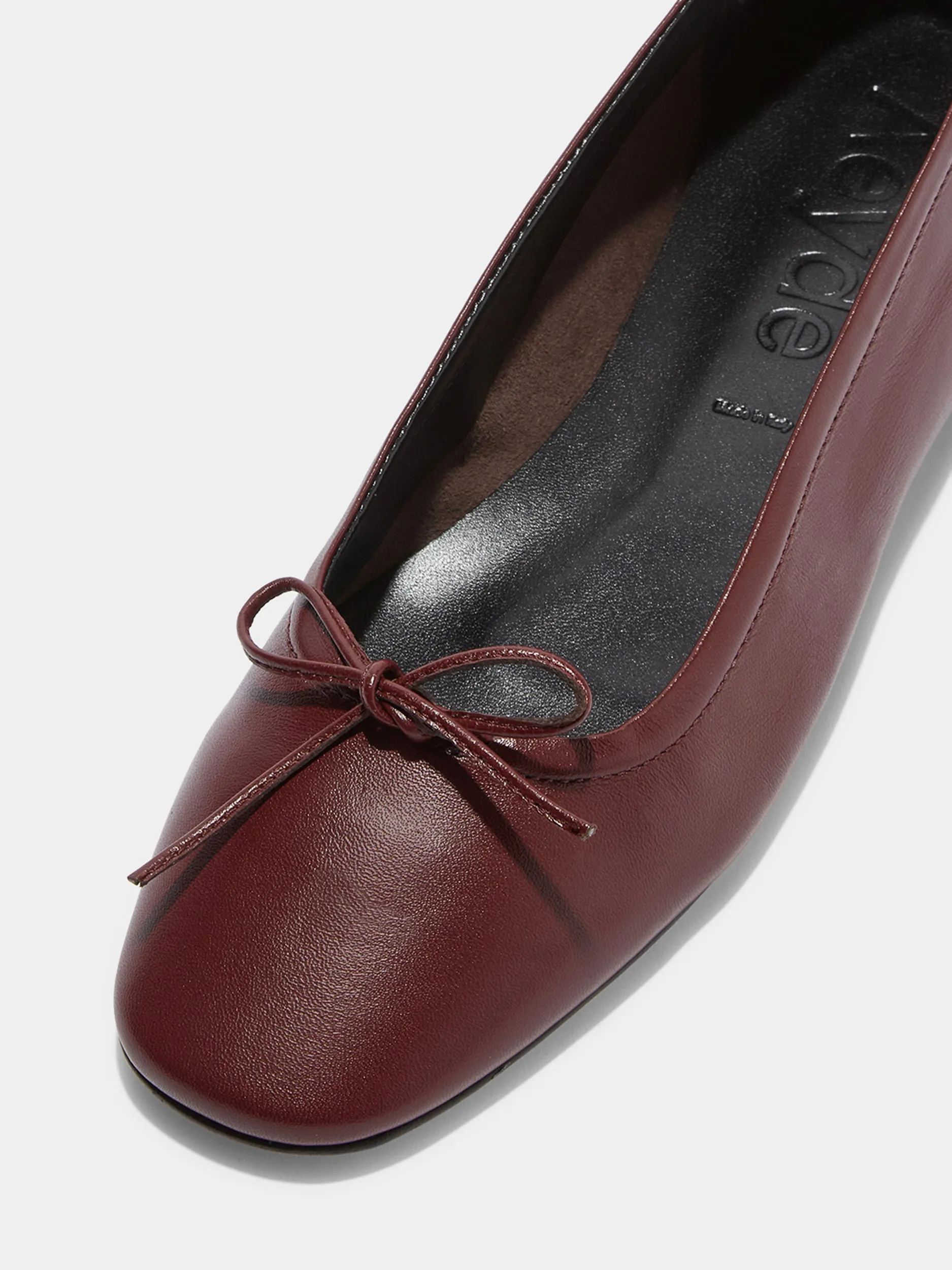 Delfina Leather Ballet Flats sold by Aeyde product image thumbnail 3