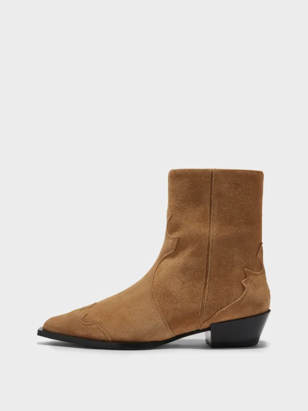 Hester Suede Cowboy Boots sold by Aeyde