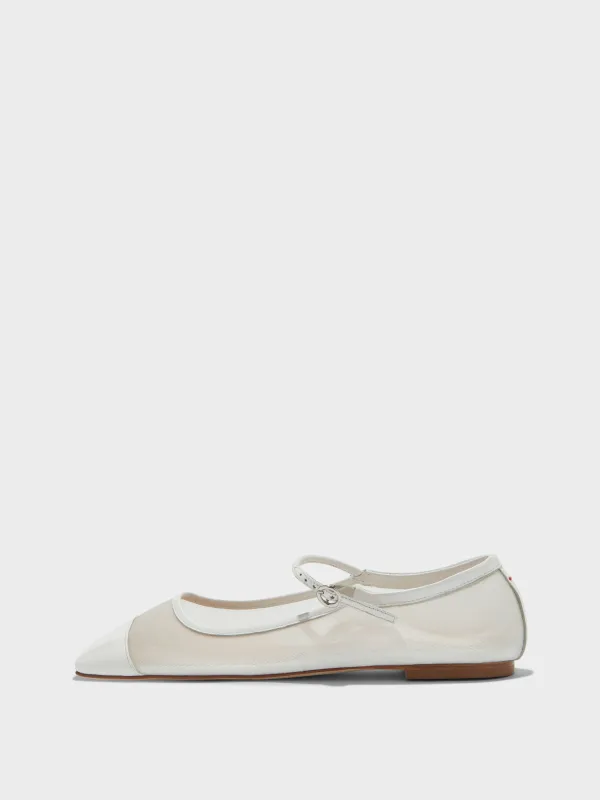 Uma Mesh Toe-Cap Mary-Jane Flats sold by Aeyde