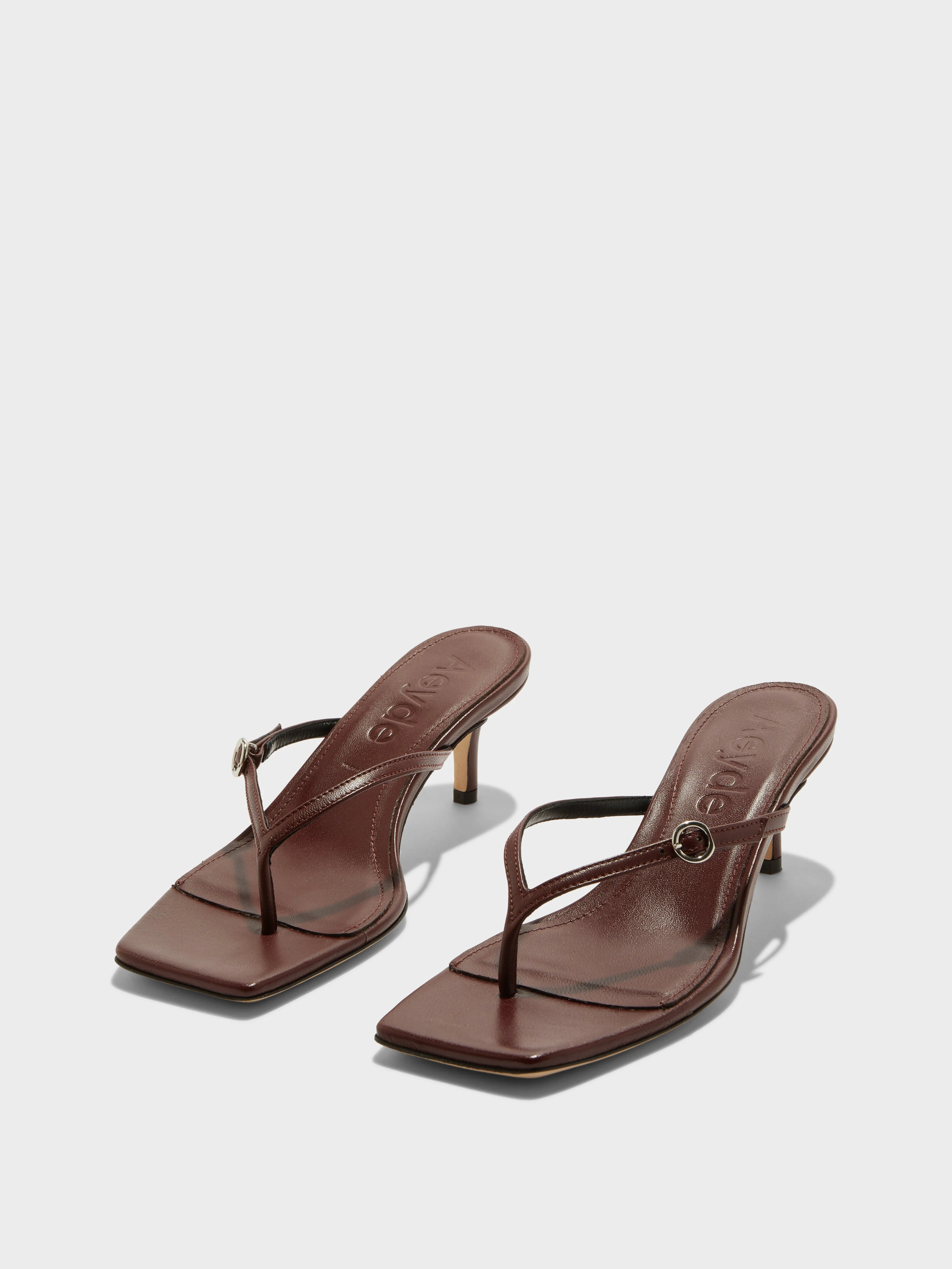 Leigh Leather Toe-Post Sandals sold by Aeyde product image thumbnail 2