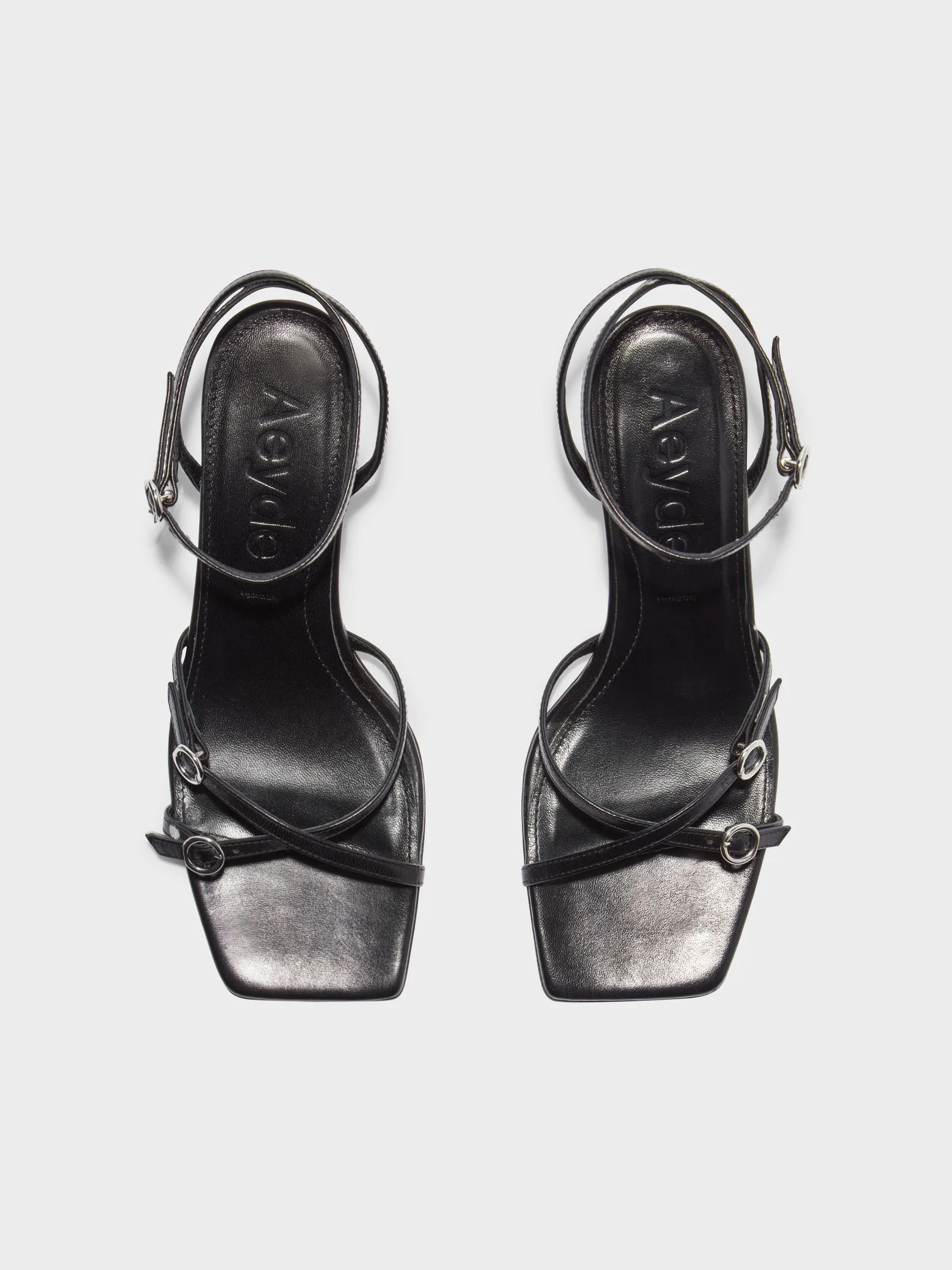 Libby Leather Kitten-Heel Sandals sold by Aeyde product image thumbnail 5