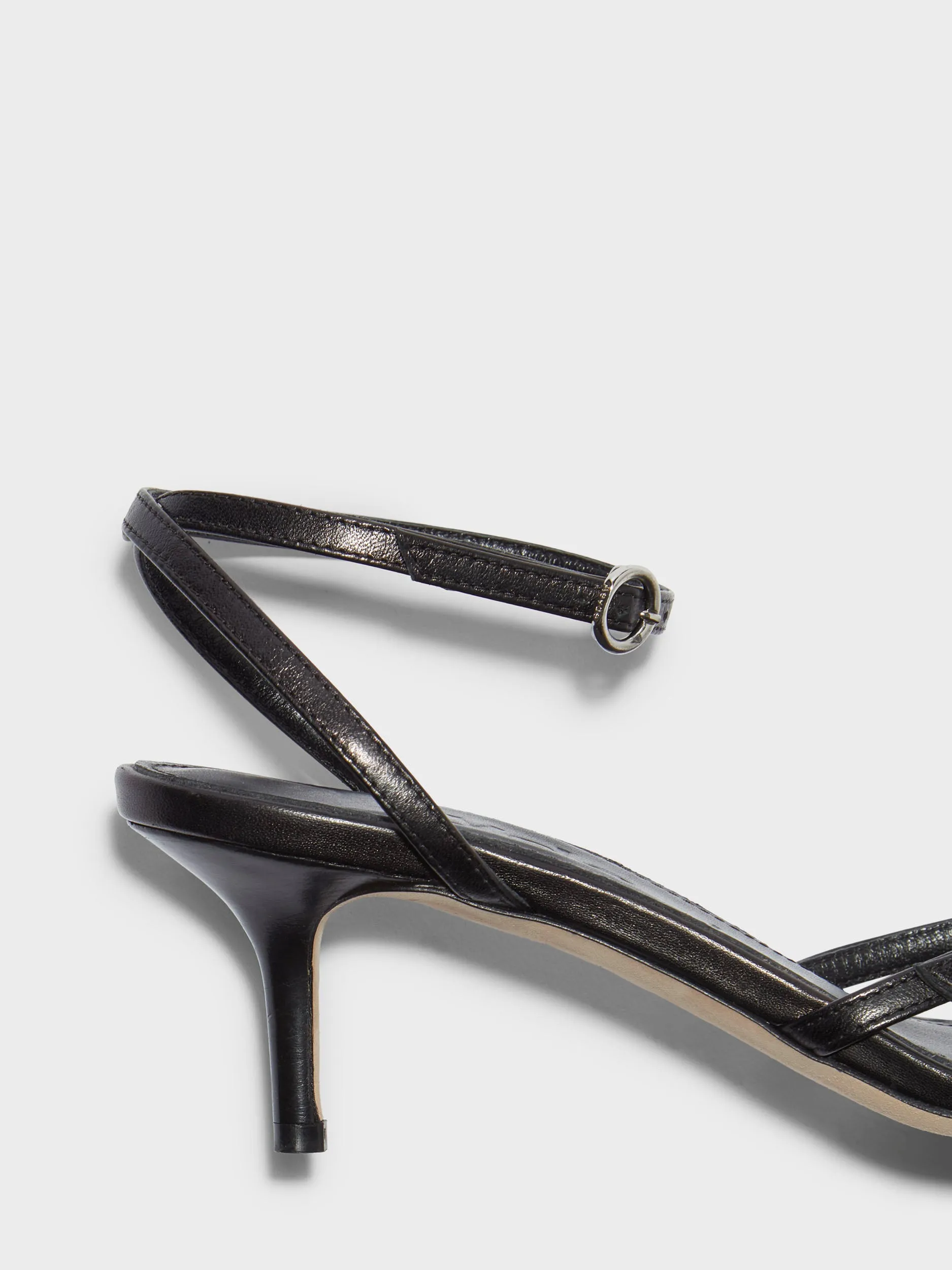 Libby Leather Kitten-Heel Sandals sold by Aeyde product image thumbnail 4