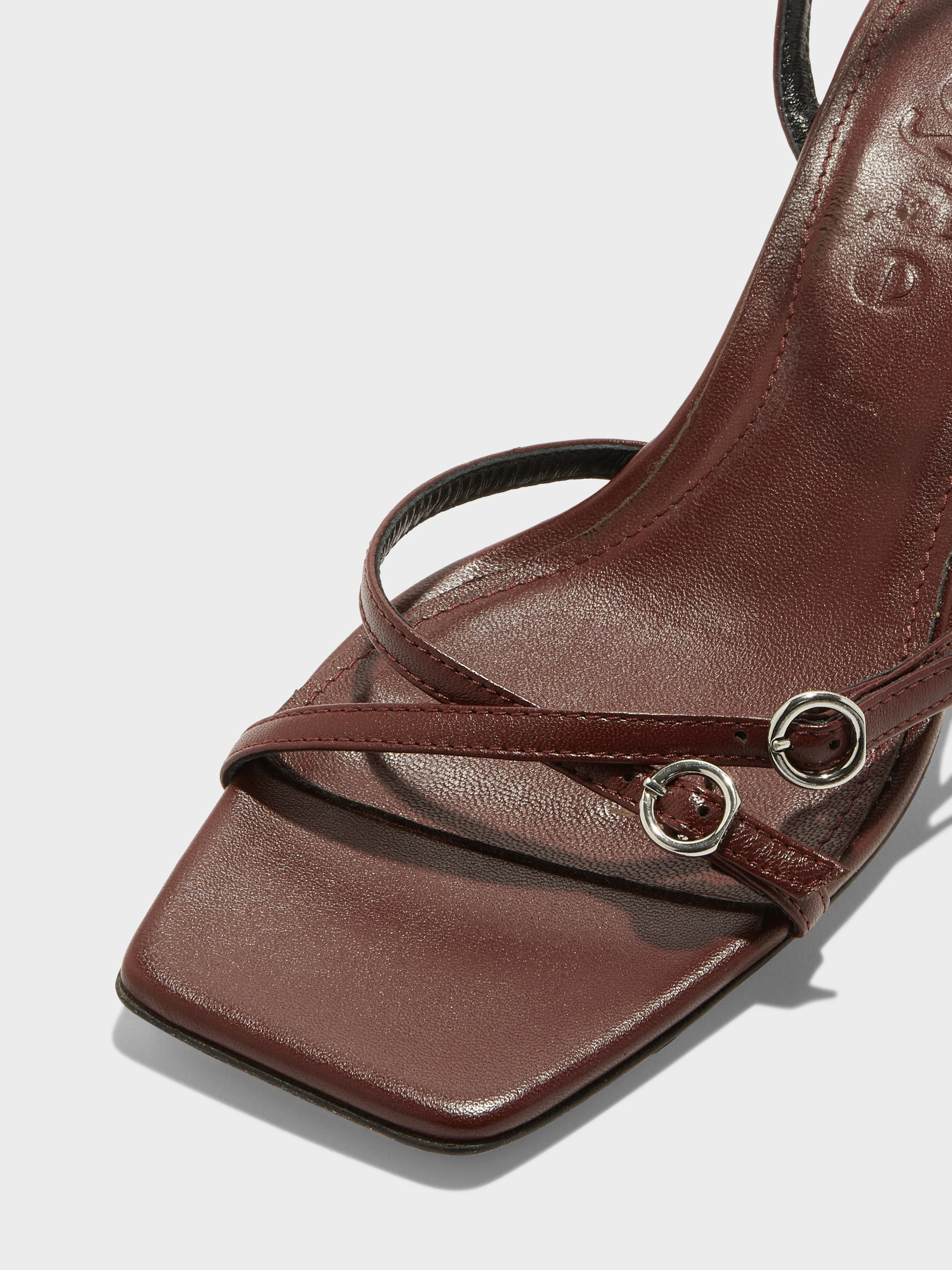 Libby Leather Kitten-Heel Sandals sold by Aeyde product image thumbnail 3