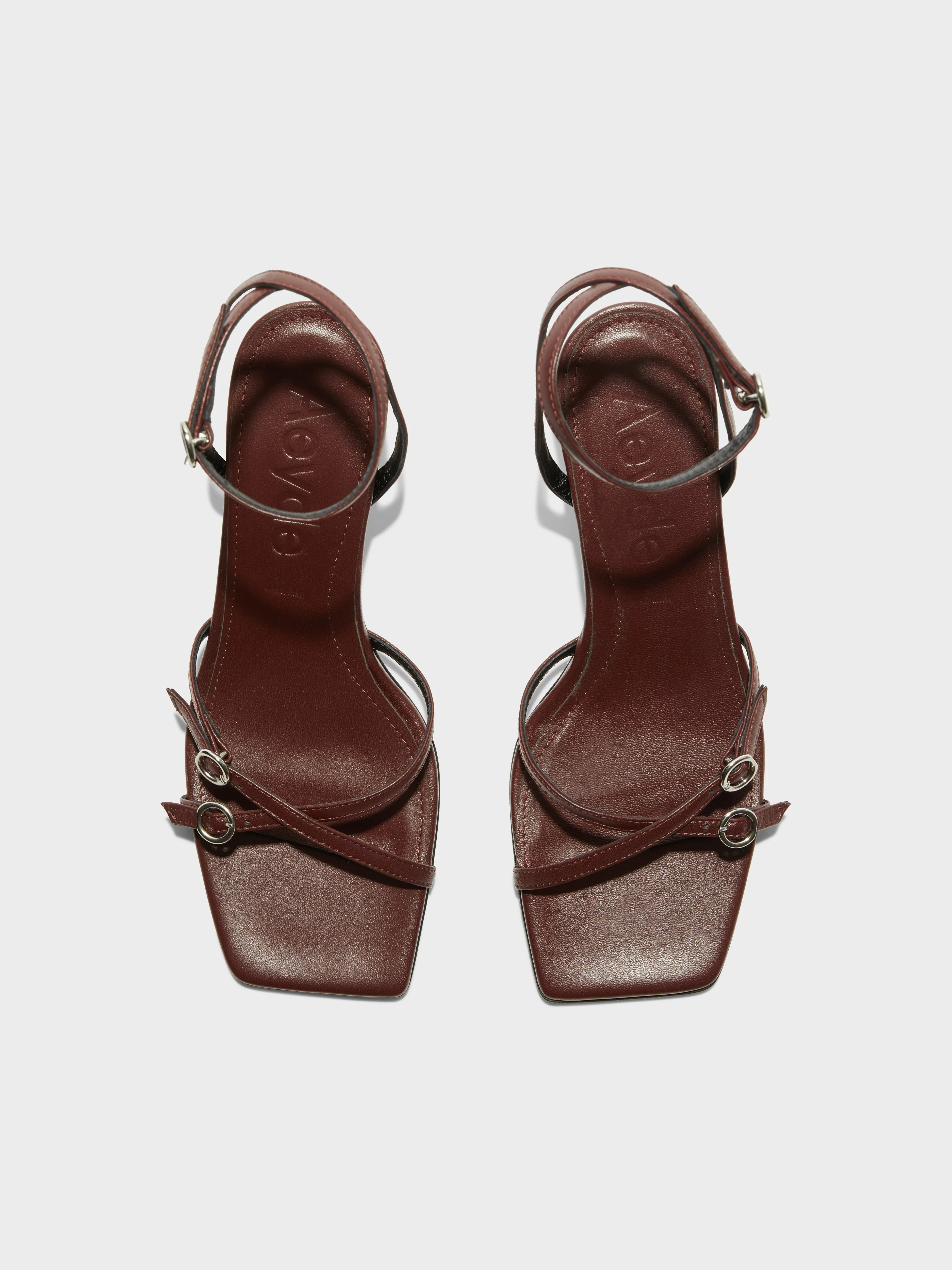 Libby Leather Kitten-Heel Sandals sold by Aeyde product image thumbnail 5