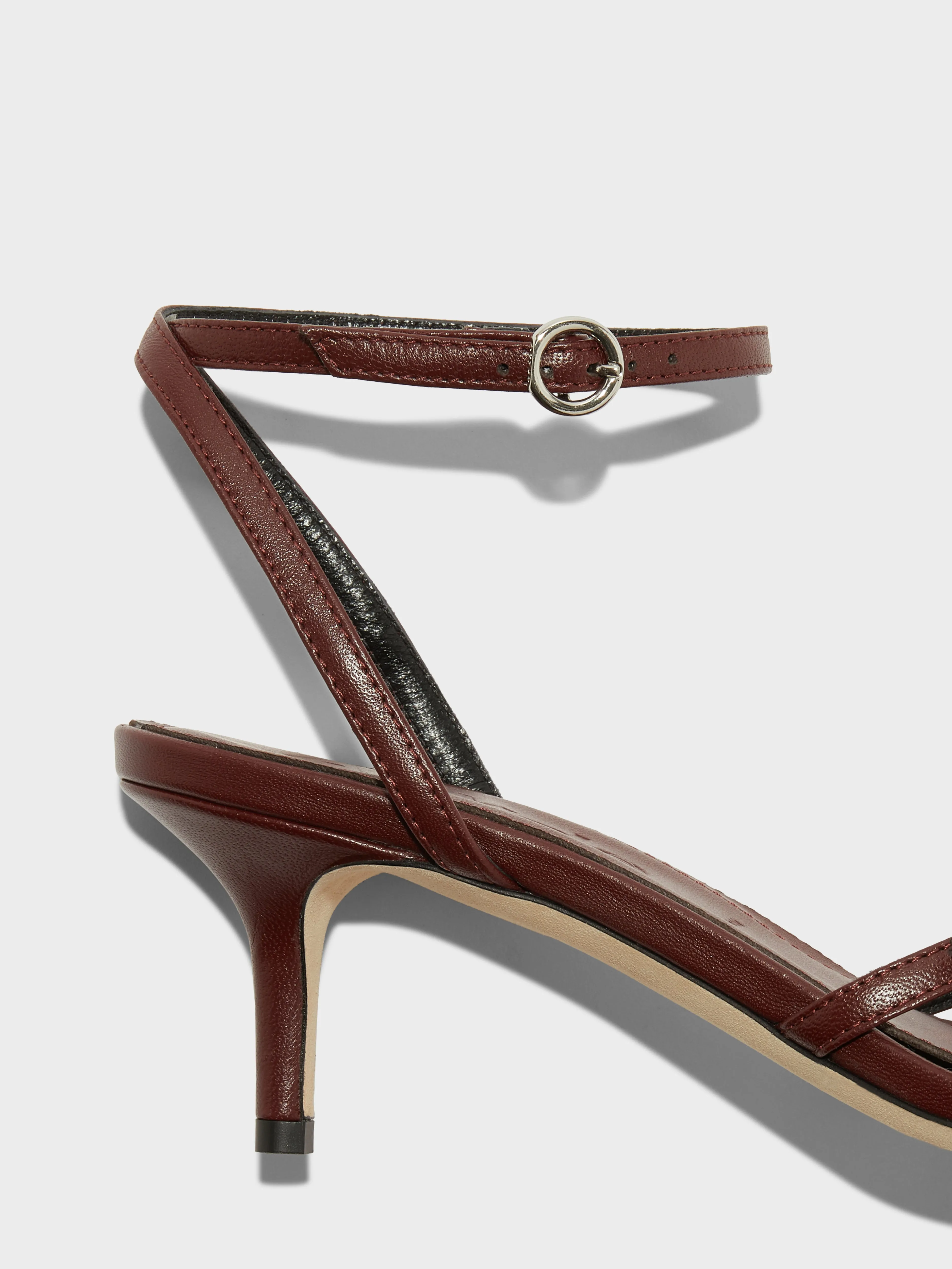 Libby Leather Kitten-Heel Sandals sold by Aeyde product image thumbnail 4